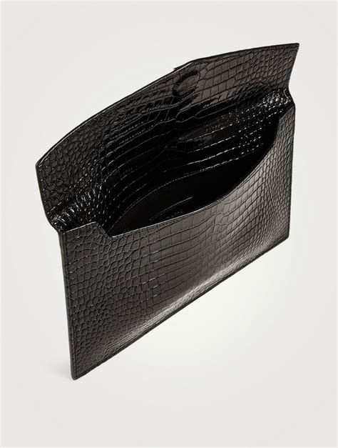 ysl envelope ways to wear|YSL crocodile envelope bag.